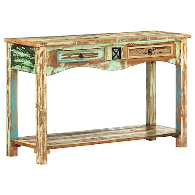 Abbildung von vidaXL Konsolentisch Vintage Konsole Beistelltisch Highboard Sideboard Flurtisch Ablagetisch Flur Wohnzimmer 120x40x75cm Recyceltes Massivholz