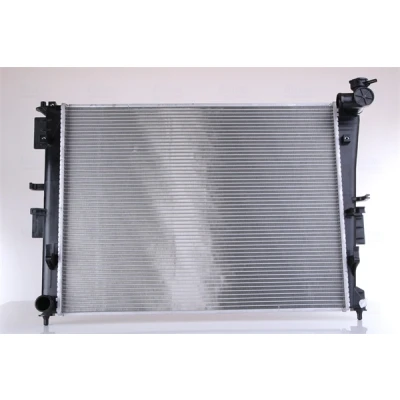 Abbildung von NISSENS 66780 Kühler, Motorkühlung Aluminium 636 496 16 Kühlrippen gelötet