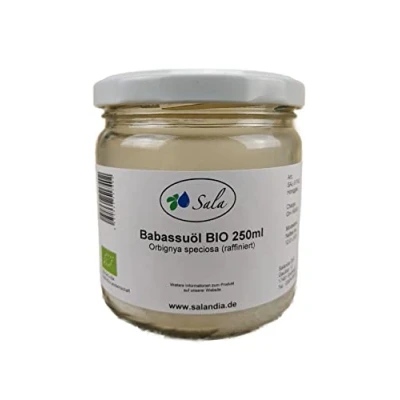 Abbildung von Sala Babassuöl raffiniert food grade BIO (250 ml Glas)