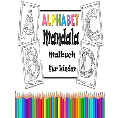 Abbildung von Alphabet Mandala Malbuch für kinder: Buchstaben lernen mit dem Kritzelbuch Kinder ab 2 Jahren perfekt zum Ausmalen