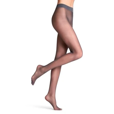 Abbildung von FALKE Damen Strumpfhose Matt Deluxe 20 Fein DEN transparent einfarbig 1 Stück, Grau (Graphite 3146), L