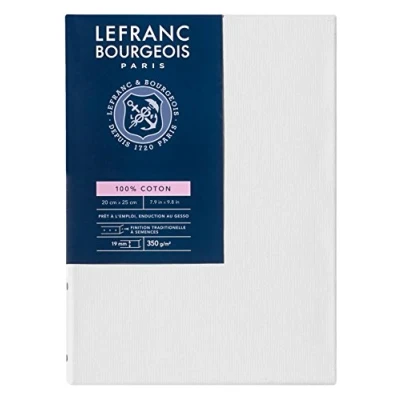 Abbildung von Lefranc &amp; Bourgeois 111130 Keilrahmen Serie Klassisch, 100 % Baumwolle, 350g/m², Archivqualität, säurefrei für erhöhte Haltbarkeit, grundiert 20x25cm