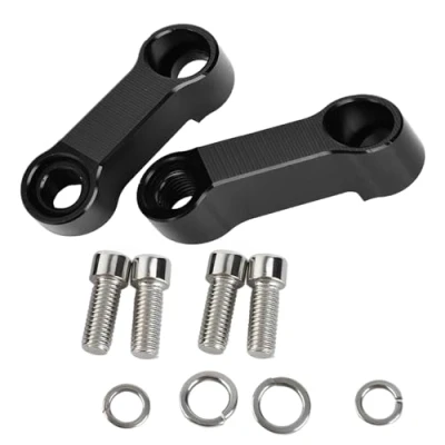 Abbildung von Motorrad spiegel verlängerungen,Rückspiegelverlängerung, Aluminiumlegierung Rückspiegel Adapter Kit Riser Mount Extender mit M10 oder M8 Montageöffnungen. Für Motorräder Elektrofahrzeuge
