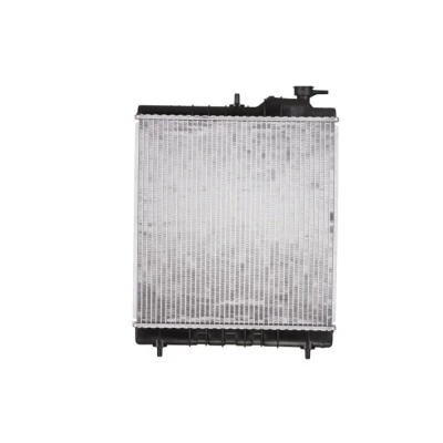 Abbildung von NRF 58354 Kühler, Motorkühlung Aluminium 412 396 18 mit Anbauteilen Kühlrippen gelötet HYUNDAI: Atos