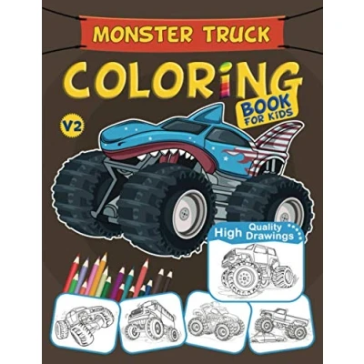 Abbildung von Monster Truck Coloring Book For Kids: Unique Gift Boys &amp; Girls, Trucks Lovers