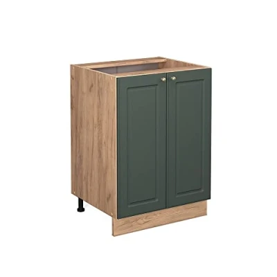 Abbildung von Vicco Unterschrank Fame Line, Grün Gold Landhaus/Eiche, 60 cm ohne Arbeitsplatte