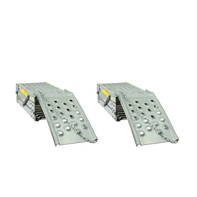 Abbildung von Laderampe G02047 Auffahrrampe bis 2200 KG Motorrad Verladerampe Klappbar Rampe Auto Verladeschiene Auffahrschiene Motorradrampe Auffahrbock