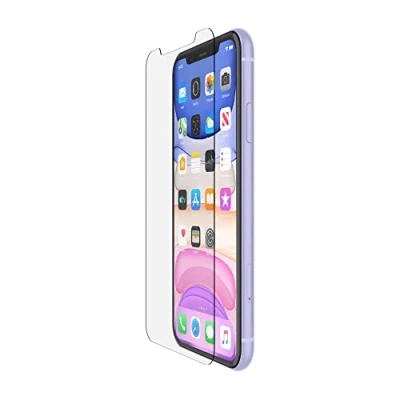 Abbildung von Belkin ScreenForce InvisiGlass Ultra antimikrobieller Displayschutz für das iPhone 11 (iPhone reduziert Bakterienwachstum auf dem Display um bis zu 99 %)