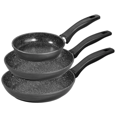 Abbildung von Pfannen Set, 3 teilig, 16/20/24 cm