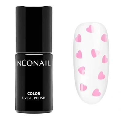 Abbildung von NEONAIL UV Nagellack 7,2 ml SELF LOVE ERA Klar mit Rosa Herzchen Farben Lack Gel Nägel Nageldesign Shellack