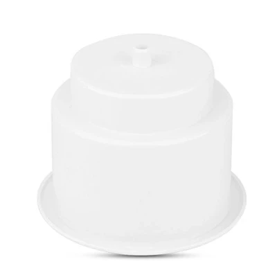 Abbildung von Keenso Marine Getränkehalter, Universal Boot Plastikb Becherhalter Zweistufiges Design mit Einsatz Ablaufloch für Yacht Spieltisch Sofa RV (weiß)