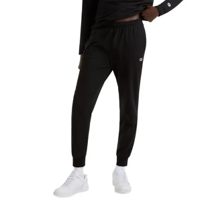 Abbildung von Champion Herren Jersey Jogger Trainingshose, schwarz, X Groß