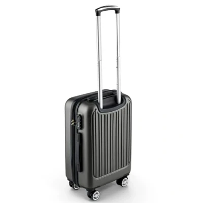 Abbildung von Easy Move ABS Hartschalenkoffer Ergonomisch &amp; Sicher Kleiner Trolley Koffer mit 360 Rädern, Zahlen Schloss Rollkoffer, Reisekoffer Klein (Dark Gray, 54cm)