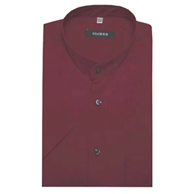 Abbildung von Huber Hemden Kurzarmhemd HU 0181 Stehkragen Kurzarm Regular Fit gerader Schnitt, Made in EU