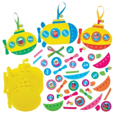 Abbildung von Baker Ross FN075 U Boot Mix &amp; Match Deko Sets 8er Pack, Bastelsets für Kinder