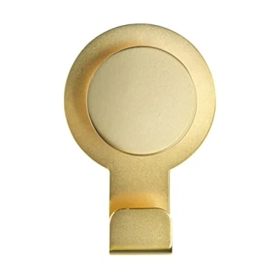 Abbildung von WENKO 24445100, Indoor, Universalhaken, Gold, Edelstahl, Klebestreifen, 50 mm