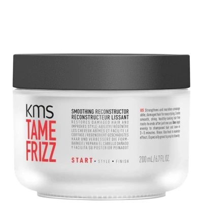 Abbildung von KMS ALLSMOOTH Intense Nourishing Treatmentfür mittelstarkes bis starkes, kräftiges Haar, Anti Frizz, Haarbuch, Glätte, upgecycelte Olive, ohne Silikone, vegane Formulierung, 500ml