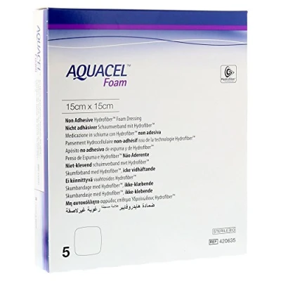 Abbildung von Aquacel Foam Nicht adhäsiv 15x15 cm Verb 5 St