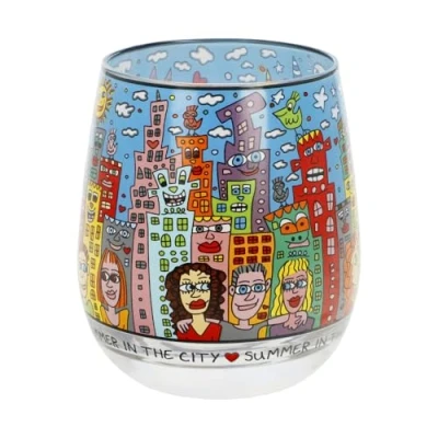 Abbildung von Goebel Windlicht James Rizzi, Mundgeblasen