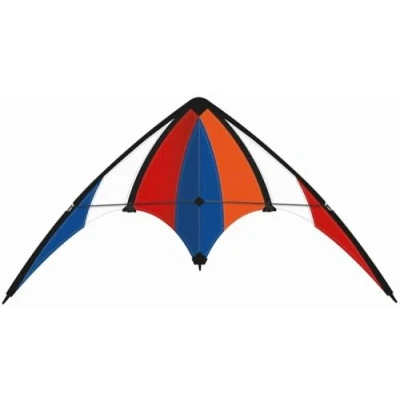 Abbildung von Günther Flugspiele 1085 Sportlenkdrachen Delta Loop, ca. 100 x 56 cm, Drachen aus reißfestem Ripstop Polyester, für Kinder ab 8 Jahren, inkl. hochwertigen Schnüren auf Lenkrollen
