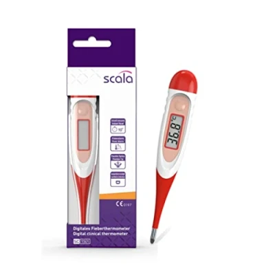 Abbildung von scala Digitales Fieberthermometer SC 1501 flex rot Speed 10 sec