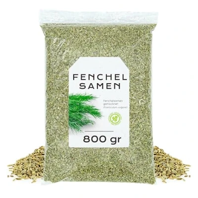 Abbildung von Fenchelsamen 800gr Ganz Fencheltee Fenchel Lose (800 gr, Ganz)