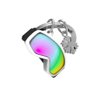 Abbildung von O meta[l]morphose METALMORPHOSE MTM147 01 Schlüsselanhänger mit Skimaske und Schneeflocken Sound, Mehrfarbig, Einheitsgröße, Skibrille, Skibrille