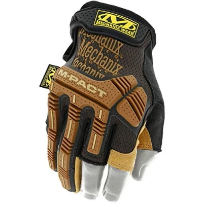 Abbildung von Mechanix Wear M Pact® Leather Framer Handschuhe (Medium, Braun/Schwarz)