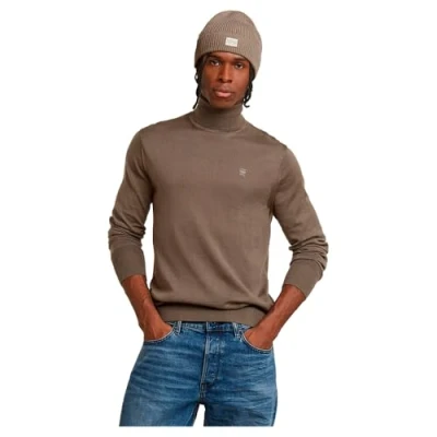 Abbildung von G Star Herren Premium Core Turtle Knitted Sweater, Braun (Turf D25177 D847 273), XL