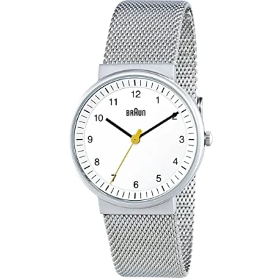 Abbildung von Braun Damen Armbanduhr Unisex Ladies Classic Watch Analog Quarz BN0031WHSLMHL, Weiß