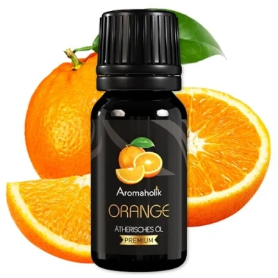 Abbildung von Aromaholik Orangenöl BIO 100% naturrein Ätherische Öle für Diffuser &amp; Aroma Zertifiziertes ätherisches Öl aus Indien Orange Essential Oils 10ml Sauna Massage