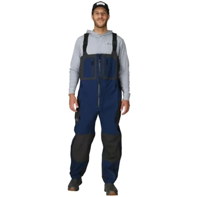 Abbildung von FROGG TOGGS Herren Pilot II Guide Regenlätzchen, wasserdicht, atmungsaktiv Pilotenführer Lätzchen, Staubblau/Schiefer, Small