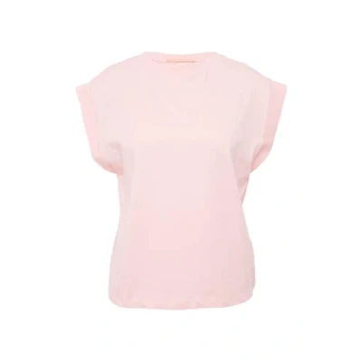 Abbildung von QS MIT Schulterdetail Tshirt basic, Damen, Größe: XXL, Zartrosa