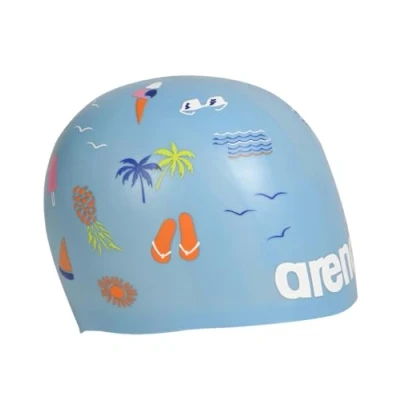 Abbildung von arena Unisex Adult Poolish MOULDED Badekappe vorgeformt, BEACH VIBES, NS