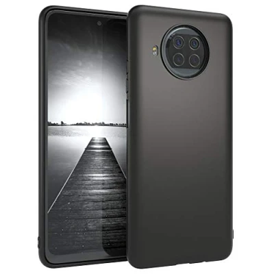 Abbildung von EAZY CASE Handyhülle Silikon mit Kameraschutz kompatibel Xiaomi Mi 10T Lite 5G in Schwarz Matt, Ultra dünn, Slimcover, Silikonhülle, Hülle, Softcase, Backcover