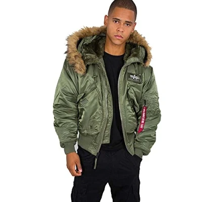 Abbildung von Alpha Industries Winterjacke sagegreen, Herren, Größe: Large, Sage green