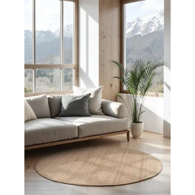 Abbildung von HANSE Home Teppich &quot;Jaipur Juteteppich, Läufer und Rund&quot;, rechteckig, 10 mm Höhe, Naturfaser, Nachhaltig, Wohnzimmer, Esszimmer, Schlafzimmer, Boho, GRS