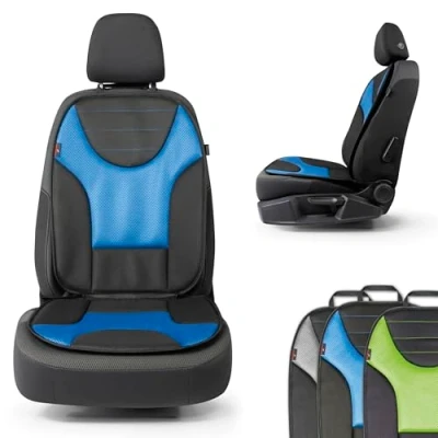 Abbildung von Walser Auto Sitzaufleger Grafis, Sitzauflage, Sitzschoner PKW universal, Autositzschoner, Schutzunterlage, LKW schwarz/blau