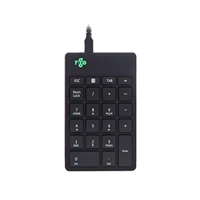 Abbildung von R Go Tools Numpad Break, Numerische Zusatztastatur mit USB Anschluss, Kabelgebunden, Schwarz, RGOCONMWDBL