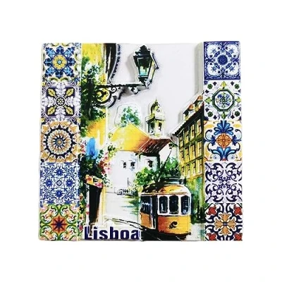 Abbildung von 3D Lissabon Portugal Kühlschrank Kühlschrankmagnet Tourist Souvenirs Handgemachte Harz Handwerk Magnetische Aufkleber Home Küche Dekoration Reise Geschenk