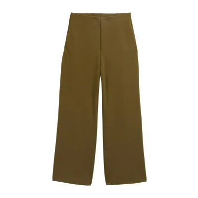 Abbildung von TOM TAILOR Denim Damen 1042304 Culotte High Waist Hose, 10370 Golden Olive Green, XS
