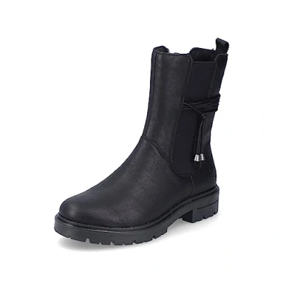Abbildung von Rieker Damen Chelsea Boots Z2880, Frauen Stiefeletten,Schlupfstiefel,Stiefel,Bootee,Booties,halbstiefel,Kurzstiefel,schwarz (00),41 EU / 7.5 UK