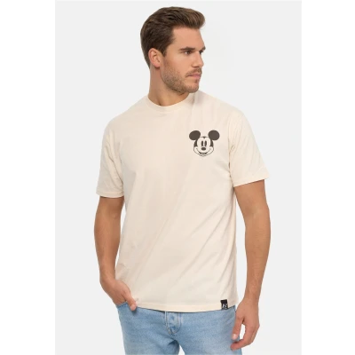 Abbildung von Re:Covered Disney Mickey Mouse Spirit OF Tiger Tshirt print, Größe: Large, Ecru
