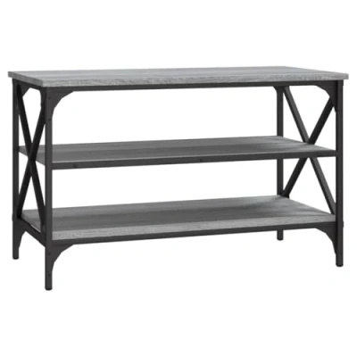 Abbildung von vidaXL Beistelltisch TV Schrank Grau Sonoma 80x40x50 cm Holzwerkstoff (1 St)