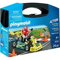 Abbildung von Playmobil® Konstruktionsspielsteine Action Go Kart Rennfahrer zum Mitnehmen