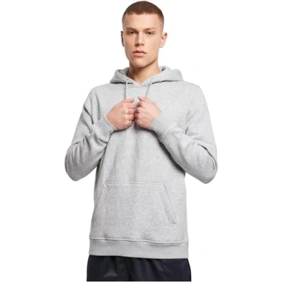 Abbildung von Build Your Brand Herren Heavy Hoody Jacke, Grau (Heather Grey 00431), XXXX Large