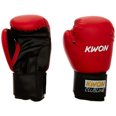 Abbildung von KWON Boxhandschuh Clubline Pointer, rot/schwarz, 10 oz, 554005410