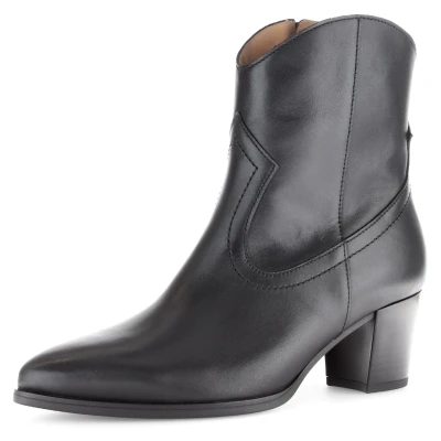 Abbildung von Gabor Elegante Cowboy/Bikerstiefelette, Damen, Größe: 36, Schwarz Schuhe