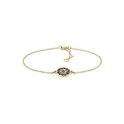 Abbildung von Elli Armband Blüte Kreis mit Kristallen Silber, Evil Eye