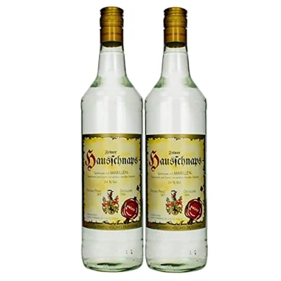 Abbildung von Thomas Prinz Hausschnaps Marille Obstbrand 34% I Visando Paket (2 x 1,0 Liter)